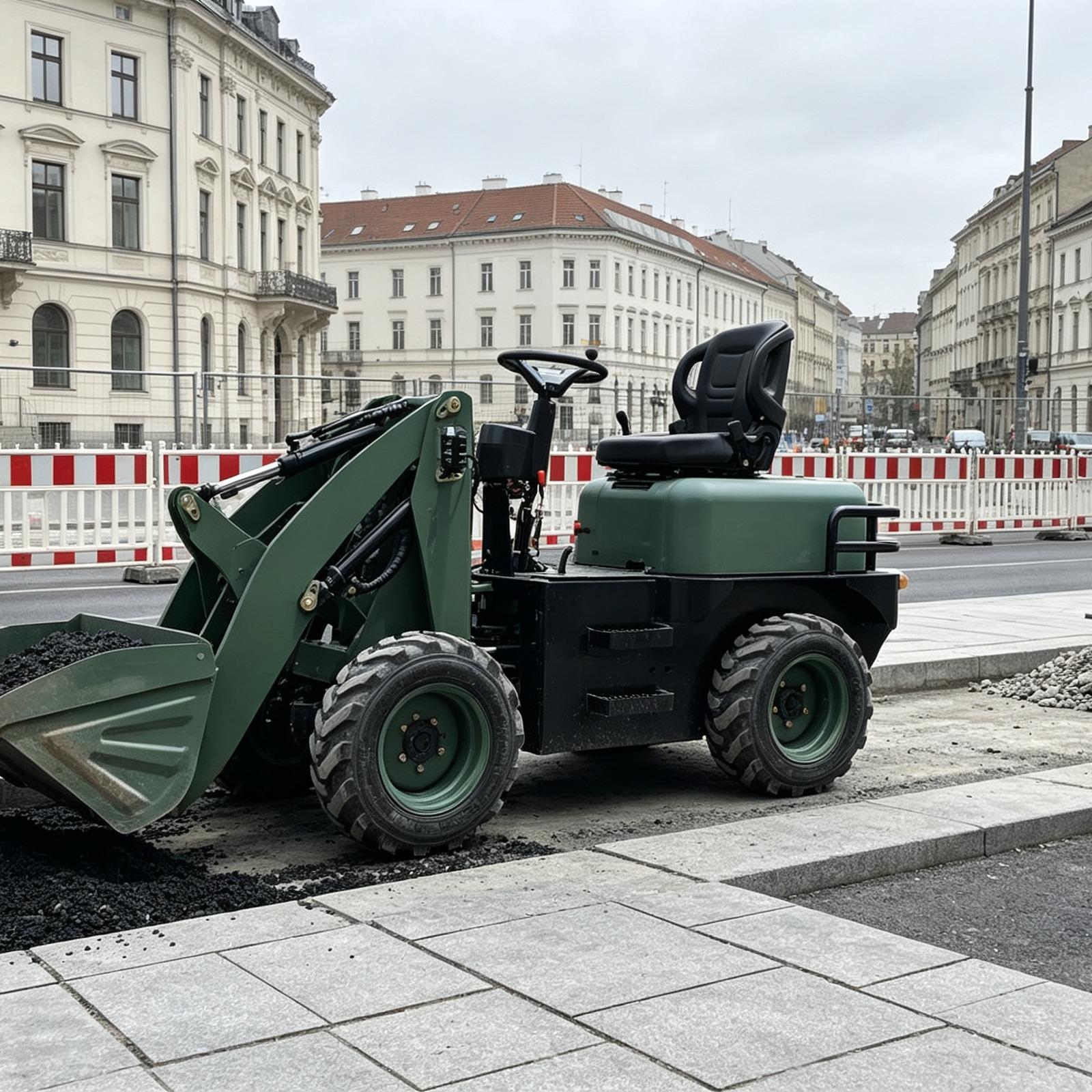 Ogrodowy ciągnik kołowy do pra – Mini Bulldozer Attachments recenzja i cena