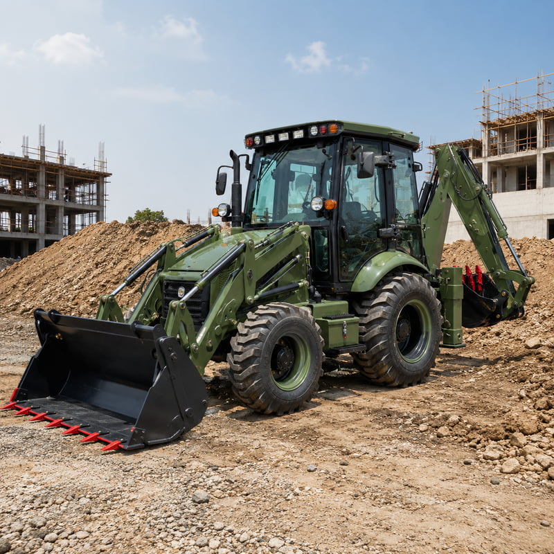 Naczepa ładowarko-ścieralna z  – Tractor Backhoe recenzja i cena